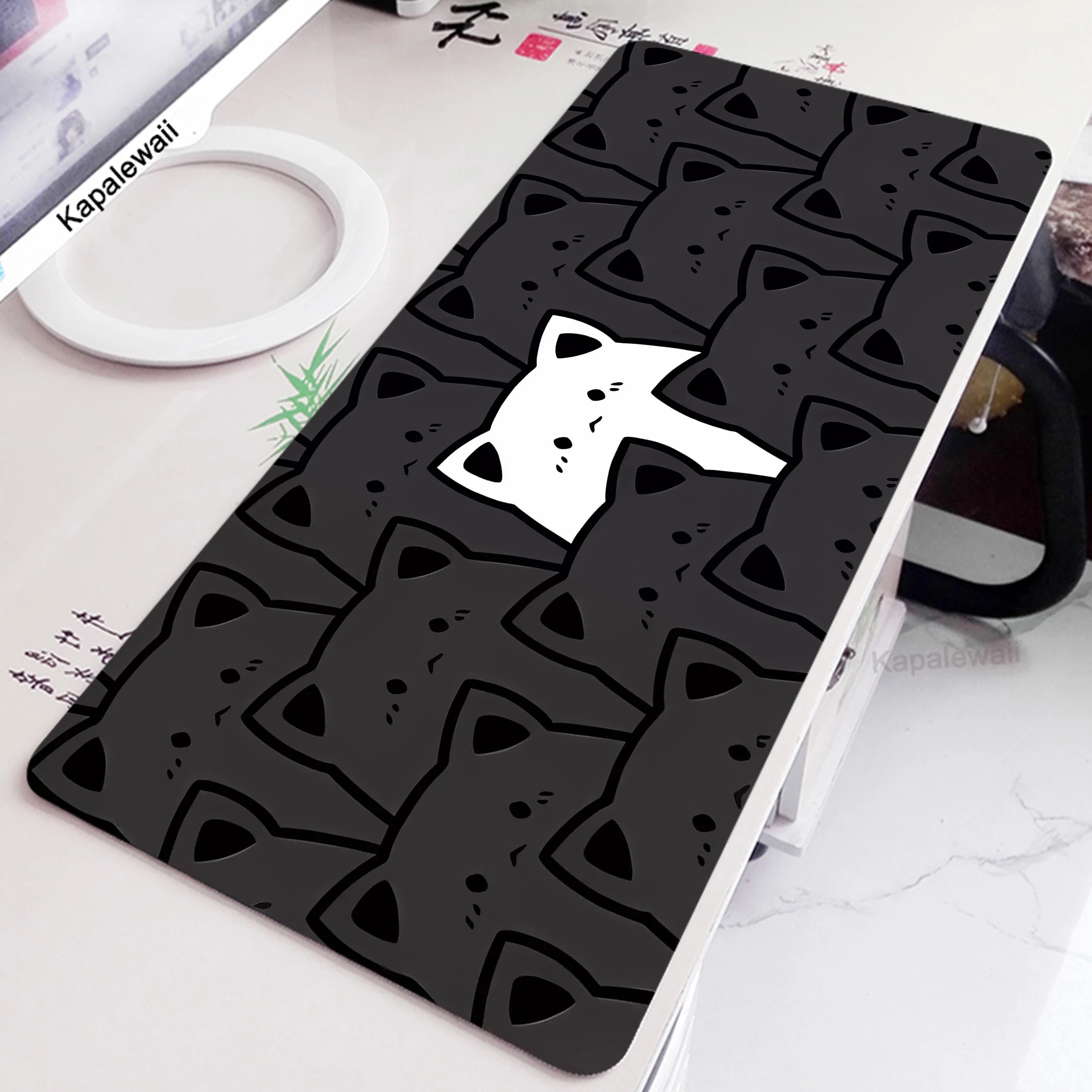 Kawaii Mousepad Gaming Mause Pad Cute Cat Table Carpet Gamer XXL 1000x500mm Mousepads Keyboard Pads Home Office Desk Mat