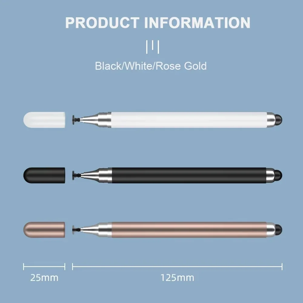 4/1Pcs Tablet Mobile Phone Universal 2 IN 1 Capacitive Stylus Pen Drawing Pens for IPhone Android All Capacitive Touch Screens
