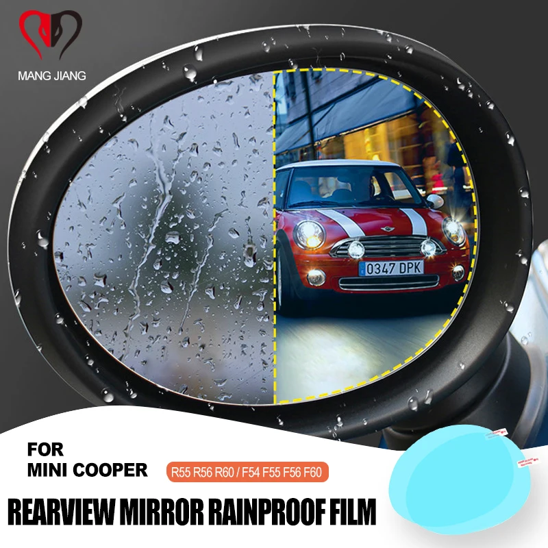 Rearview Mirror Rainproof Film For MINI COOPER F54 F55 F56 F57 R55 R56 R60 Anti-fog Sticker Car Exterior Accessories