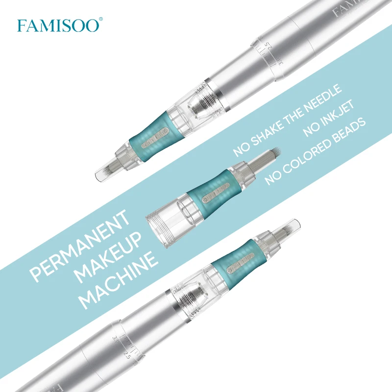 FAMISOO P5 Tattoo Machines Microblading Permanent Makeup Machines Tattoo Pen for Eyeliner Lip Eyebrow Tattoo Permanent Makeup