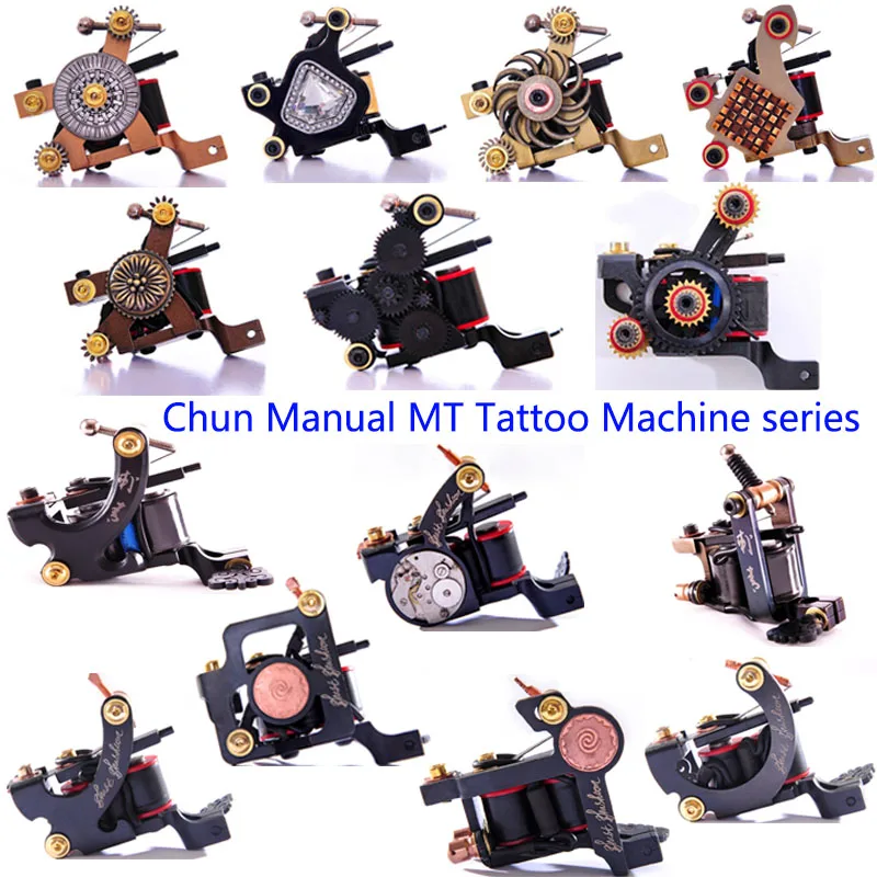 BT series 10 Warps Coil Tattoo Machine Iron Handmade Gun Permanent Makeup Tool Tattoo Machine Gun for Tattoo Shader and Liner