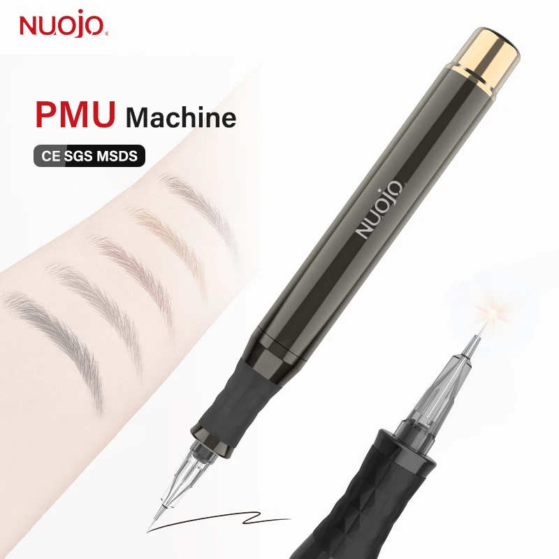 NUOJO 15000RPM Professional Tattoo Machine Permanent Makeup Machine For Eyebrows Lips Body Tattoo Pen Machine Kit with 10 Needle