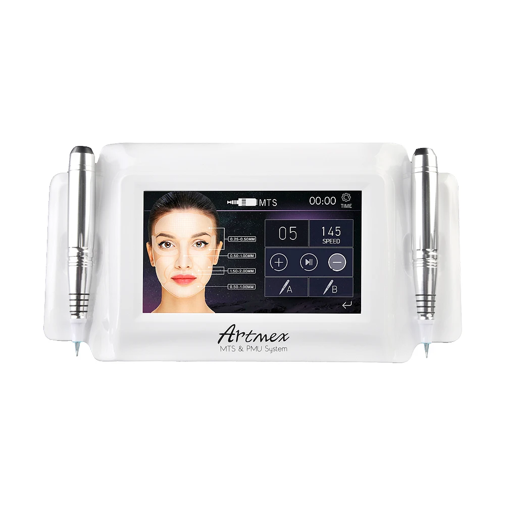 Lip Eyeliner Tattoo Machine Pen Kit Permanent Makeup Microblading Device Artmex V8 Touch Screen MTS PMU Dr Pens