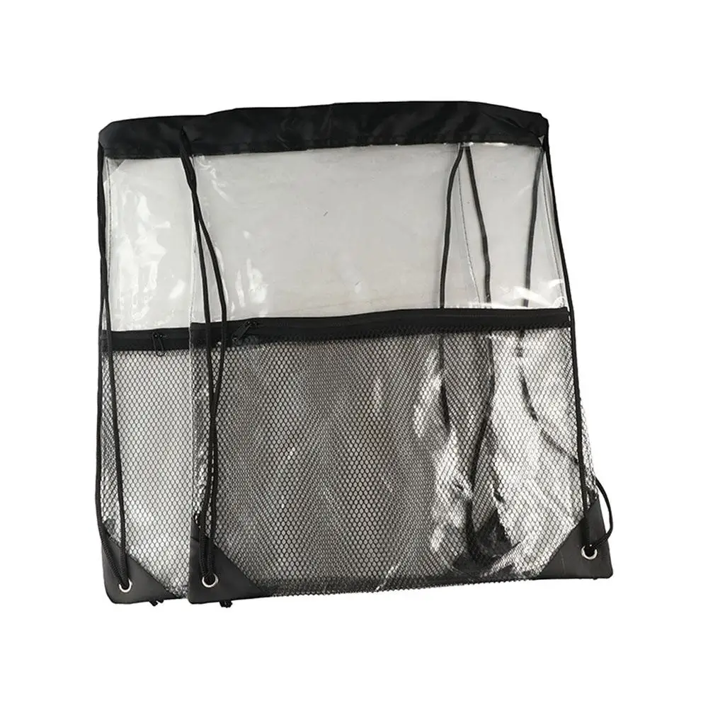 Large Capacity Drawstring Backpack Foldable Waterproof PVC Transparent Bag Mountain Bag Travel Storage Bag Jelly Bag