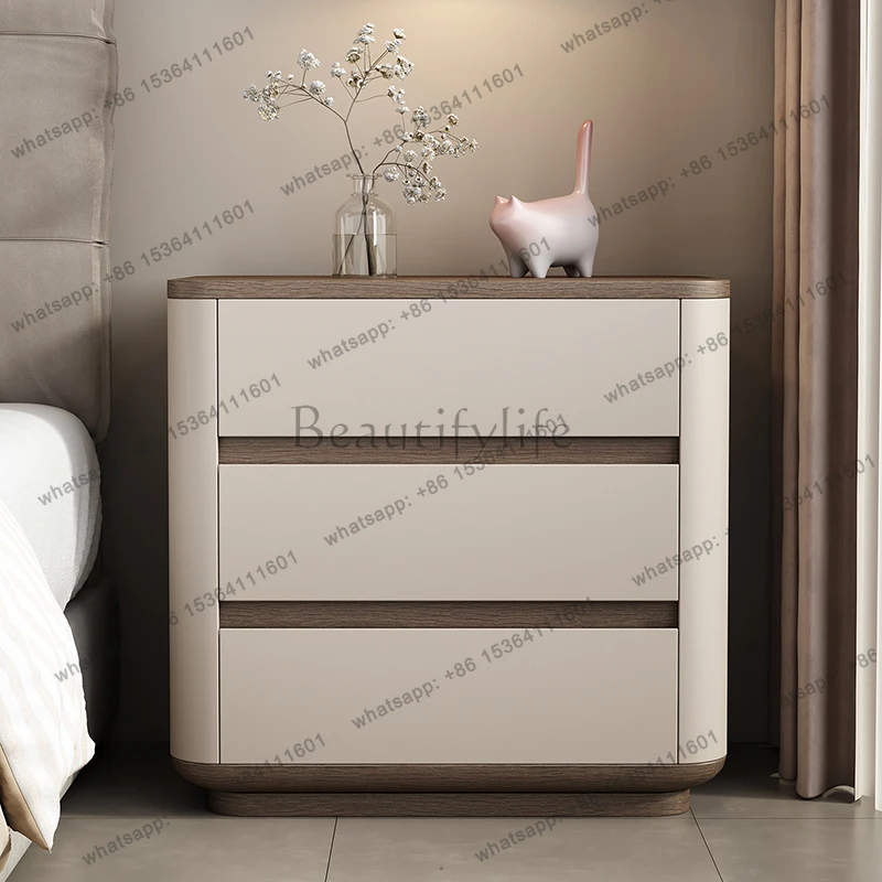 Trendy Simple Nightstands Storage Modern Premium Luxury Bedside Table Elegant Comodini Camera Da Letto Bedroom Furniture