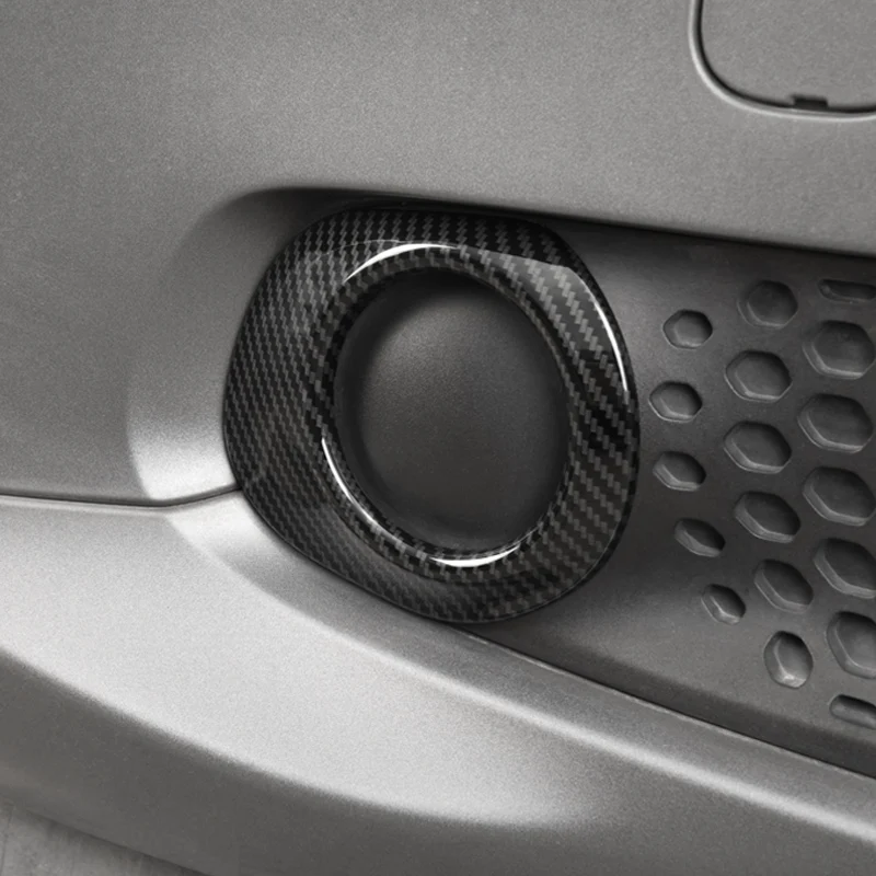 Car Fog Light Frame Cover Front Bumper Grill Car Lamp Ring Trim Decoration Body Kit Sticker For Smart 453 Fortwo Accessories