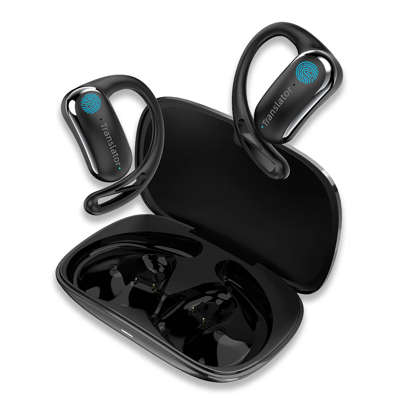Wooask-F56 OWS Translator Earbuds, Real Time Translation Earphones with 11 Offline Packs, Without WIFI, Travel Business Tool