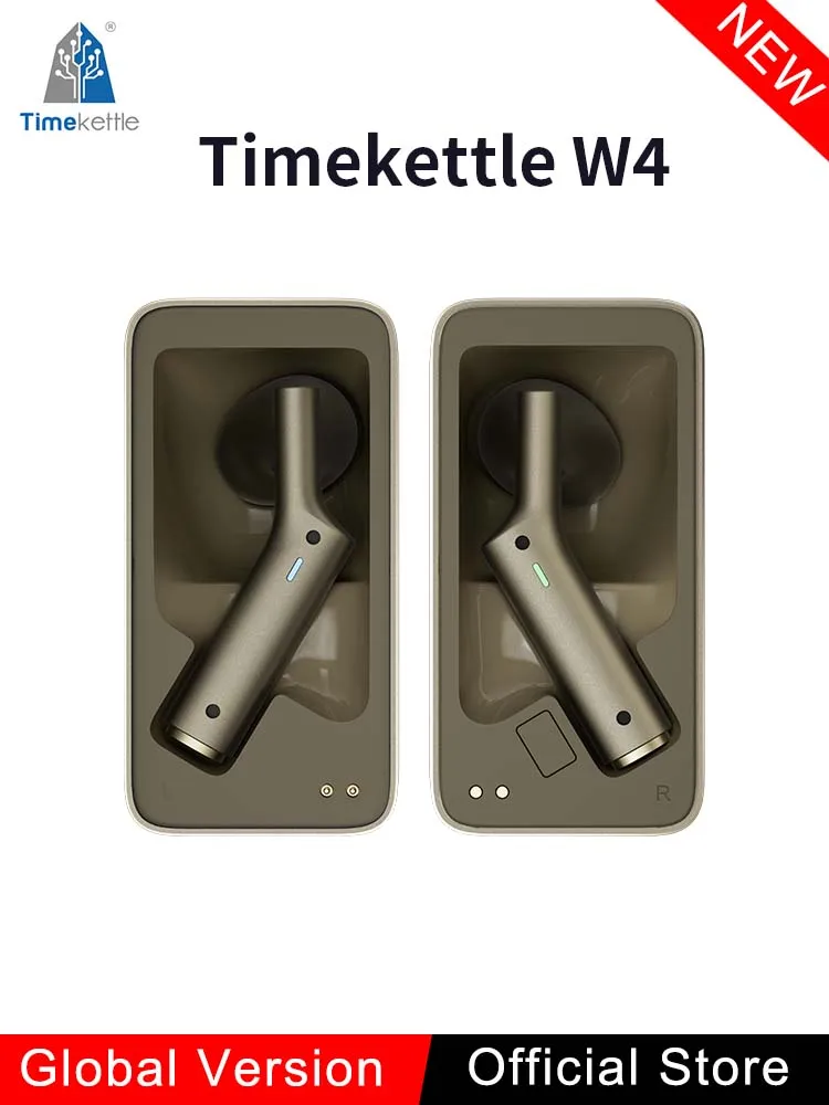 Timekettle W4 AI Translation Earbuds Real Time 42 Language Translator Earbuds Bone-Voiceprint for Business Meeting Travel Learni
