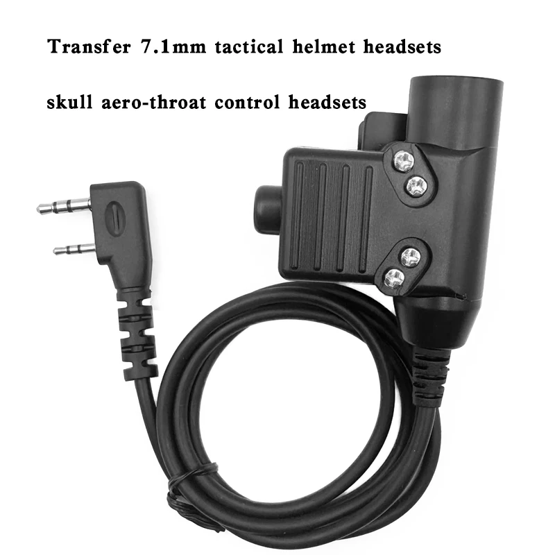 Baofeng K Interface PTT Adapter NEW U94 Interphone Launching Switch Button Assembly Push To Talk Earphone Headphone AdapterUV-5R