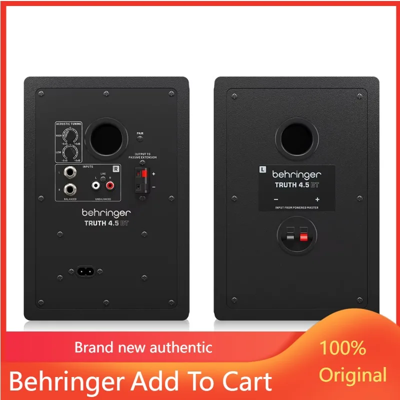 Behringer Truth 4.5 BT Active Monitor Speaker with BT & Analog Connectivity 4.5 Inch Powered Sound Box Studio Music Equipment