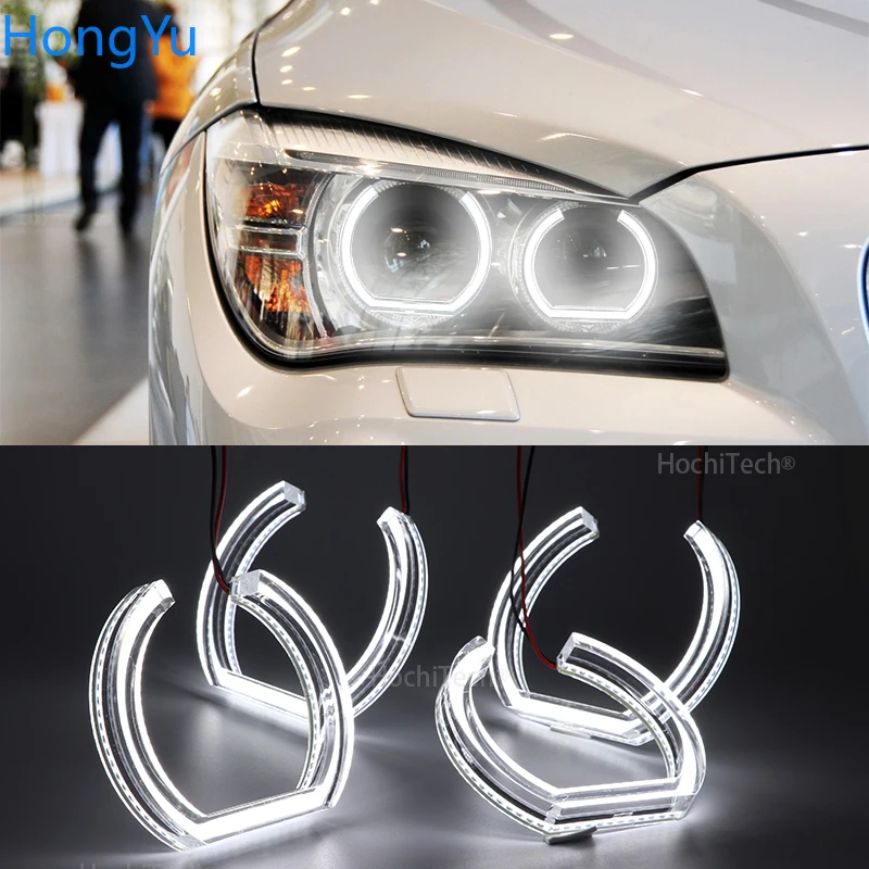 Excellent DTM M4 Style Ultra bright led Angel Eyes  rings For BMW X1 E84 Xenon headlight 2009 2010 2011 2012 2013 2014 2015