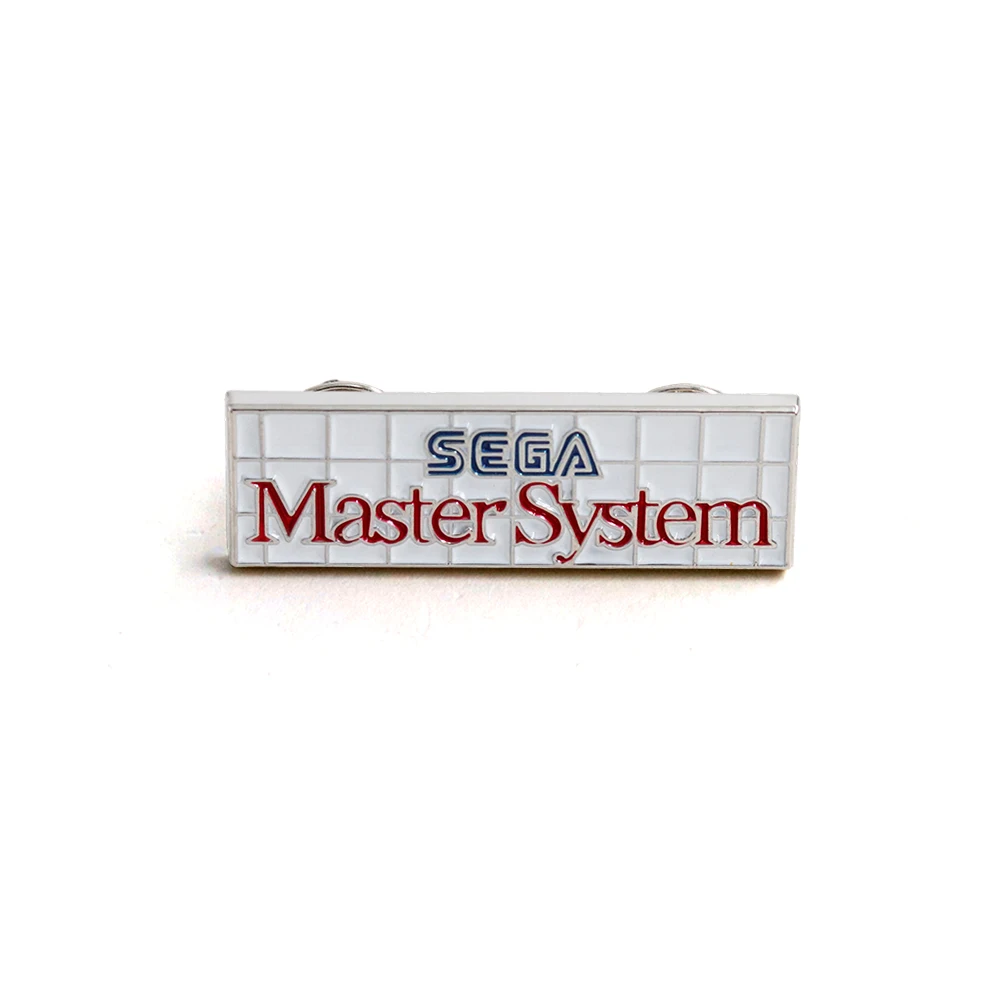 Retro SEGA Master System Brooch Classic 8-Bit Console Badge Backpacks Clothing Hats Accessories Gaming Enthusiasts Jewelry Gifts