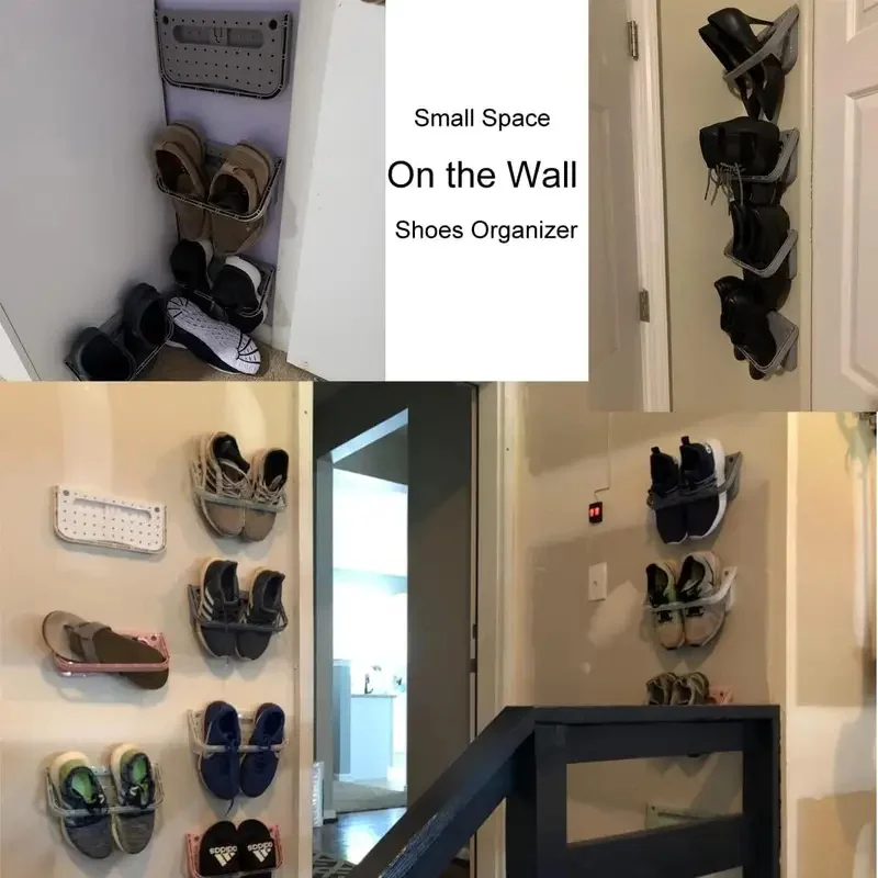 1pcs Foldable Shoe Rack For Caravans Dustproof Adhesive Shoe Storage Rack Space Saving Caravan Interior Shoe Storage Racks