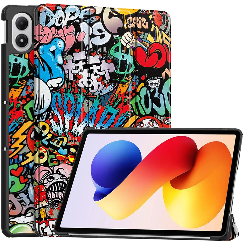 For Xiaomi Redmi Pad 2 Pro 12.1 inch 2025 Case Tri-Fold PU Leather Stand Tablet Shell Funda For Redmi Pad 2 Pro Case Smart Cover