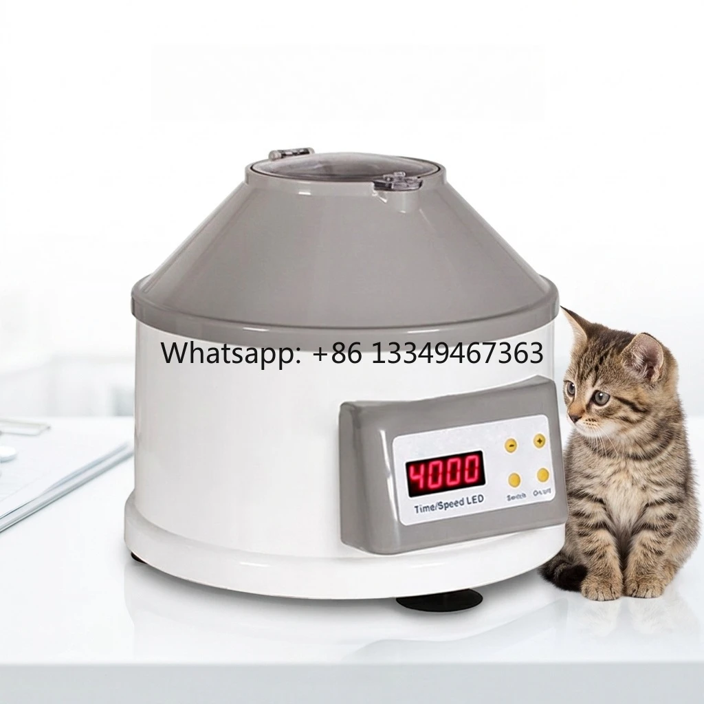 Veterinary Centrifuge 4000rpm Digital Display 6x15ml Rotor 1790xg Clinic Lab Pet Medical