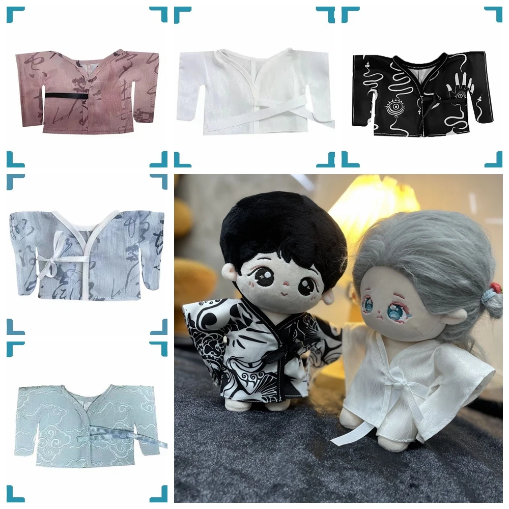 Mini Hanfu Suit Kung Fu Chinese Ancient Costume Plush 20cm Doll Doll's Clothes Dolls Accessories