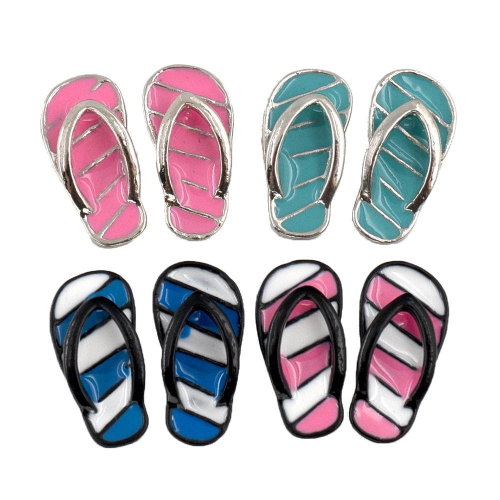 1/12 Dollhouse Miniature Metal Herringbone Slippers Mini Shoes Toy for ob11 bjd Blythe Doll House Accessories Decoration