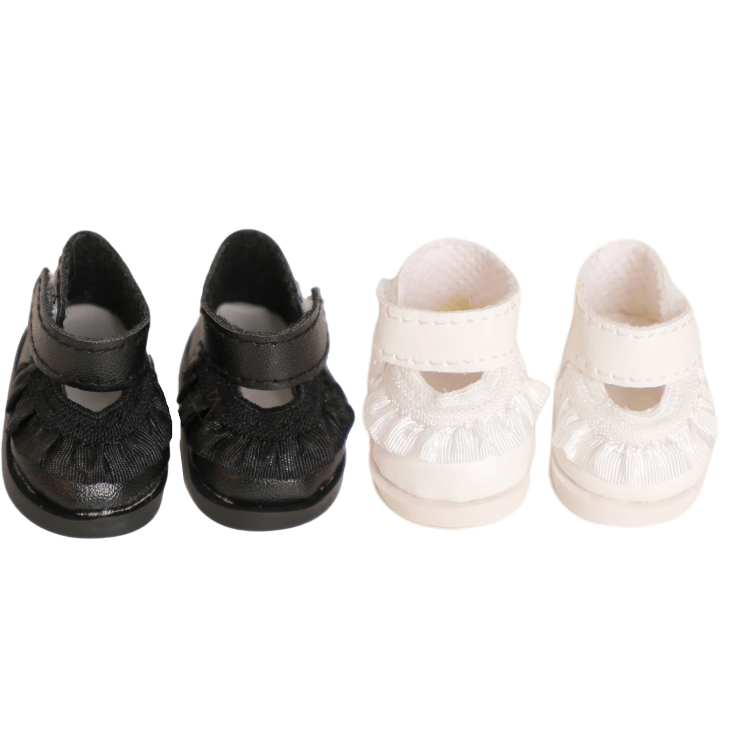 For 17cm Labuabu Girl Doll Shoes 3.8cm Pu-Leather Mini Shoes Lace Cute Shoe For V1 V2 V3 Labuabu Dolls Cotton Toy 2 colors