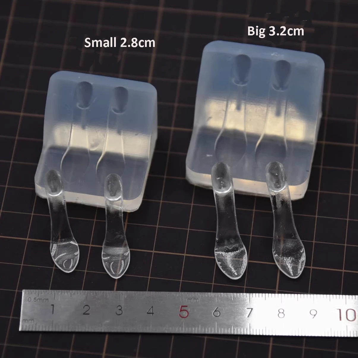 Mini UV Crystal Shoes Silicone Mold Polymer Clay Figure Doll High-Heeled Shoes DIY Molds