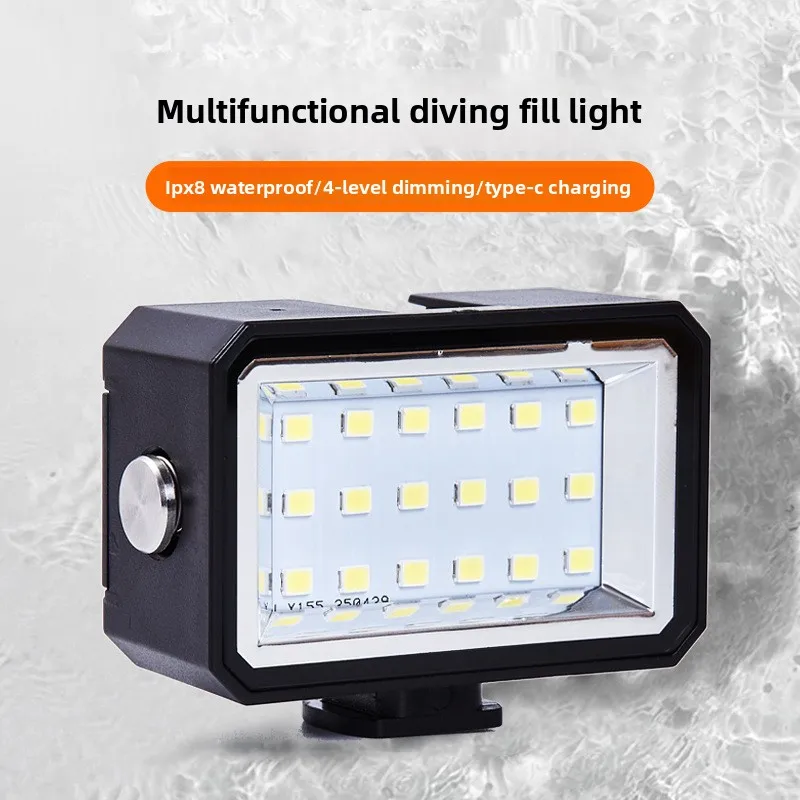 Camera Fill Light GoPro  Mini LED Waterproof Fill Light
