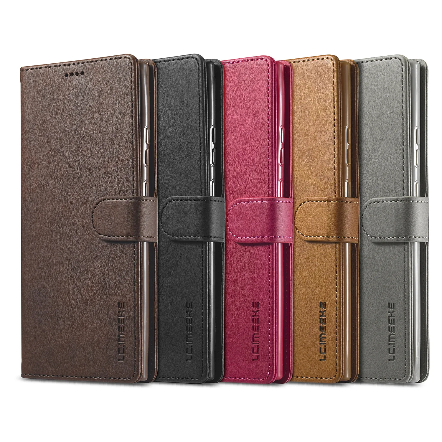 New Premium Leather Case with Card Holder For Samsung Galaxy S26 S25 S24 Ultra S23 Plus Flip Stand  Folded Wallet Phone Case