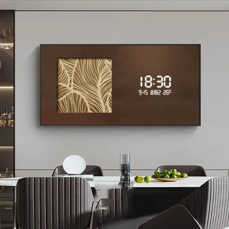 Display Electronic Wall Watch Clock Premium Smart Luxury Digital Wall Clock Classic Modern Relojes De Pared Living Room Decor