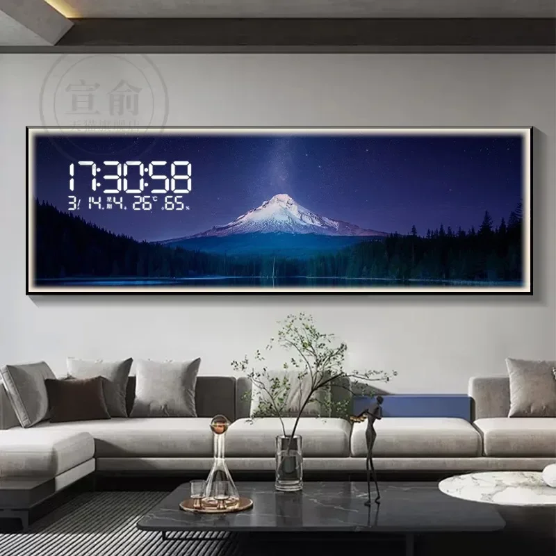 Light Unique Living Room Wall Clock Office Aesthetic House Luxury Wall Clock Modern Bedroom Horloge Murale Home Decoration