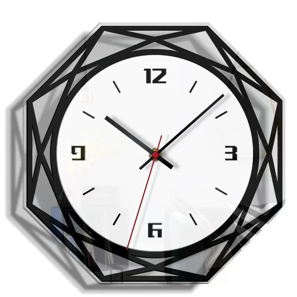Modern Minimalist Wall Clock - Silent Quartz, Acrylic Material, Stylish Decor for Home & Office