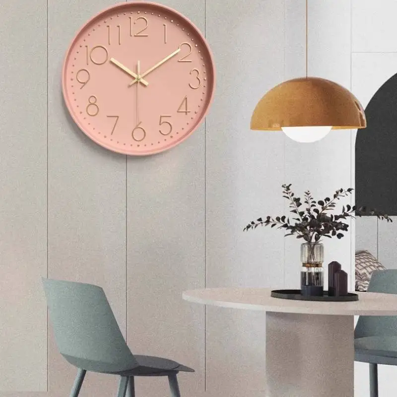 Cheap Nordic Wall Watch Office Quiet Decoration Design Luxury Wall Watch Living Room Bedroom Orologio Da Parete Decor Items Home