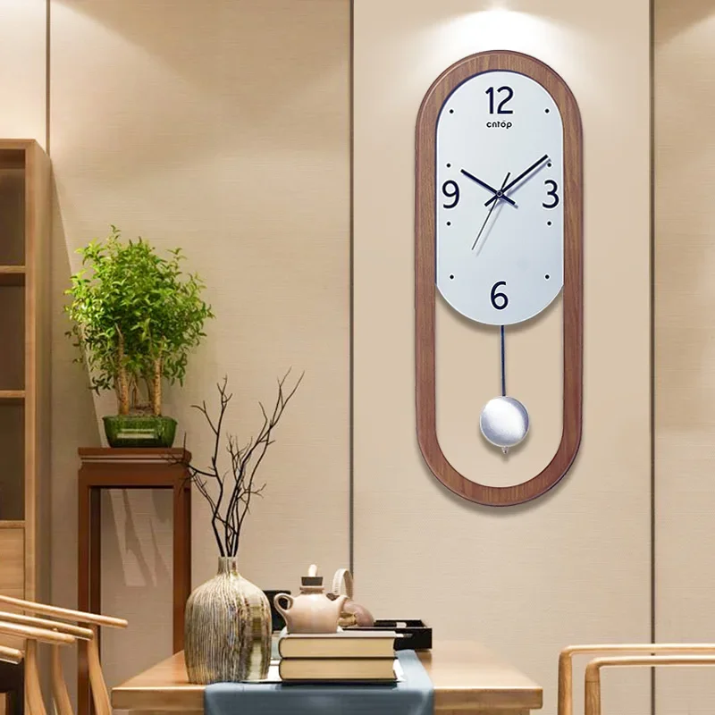 Office Unique Pendulum Wall Watch Design Fashion Bedroom Modern Wall Clock Living Room Luxury Reloj De Pared Home Decor Items
