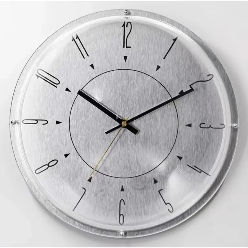 For Creative High End Wall Clock Round Fashion European Art Automatic Clock Classic Classic Silent Reloj De Pared Home Decor