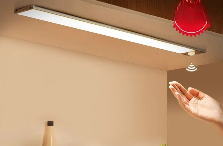 Charging human body induction light strip wireless self-adhesive kitchen shoe cabinet wardrobe light with led wine cabinet light