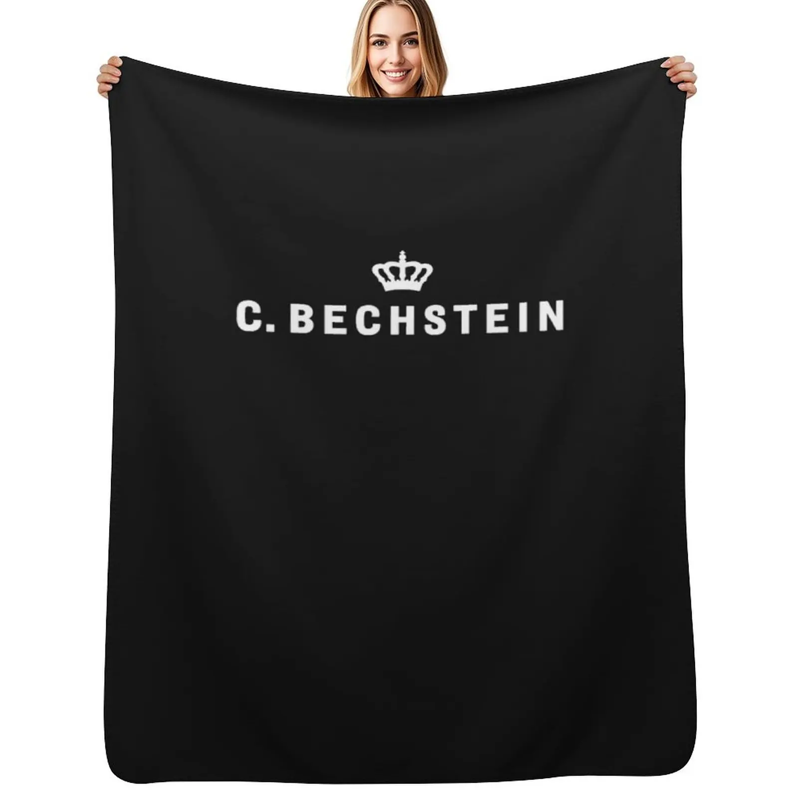 C. Bechstein Pianoforte AG Piano Keyboards Brands Classic T-Shirt Throw Blanket Faux Fur Soft Warm Blanket for Bed