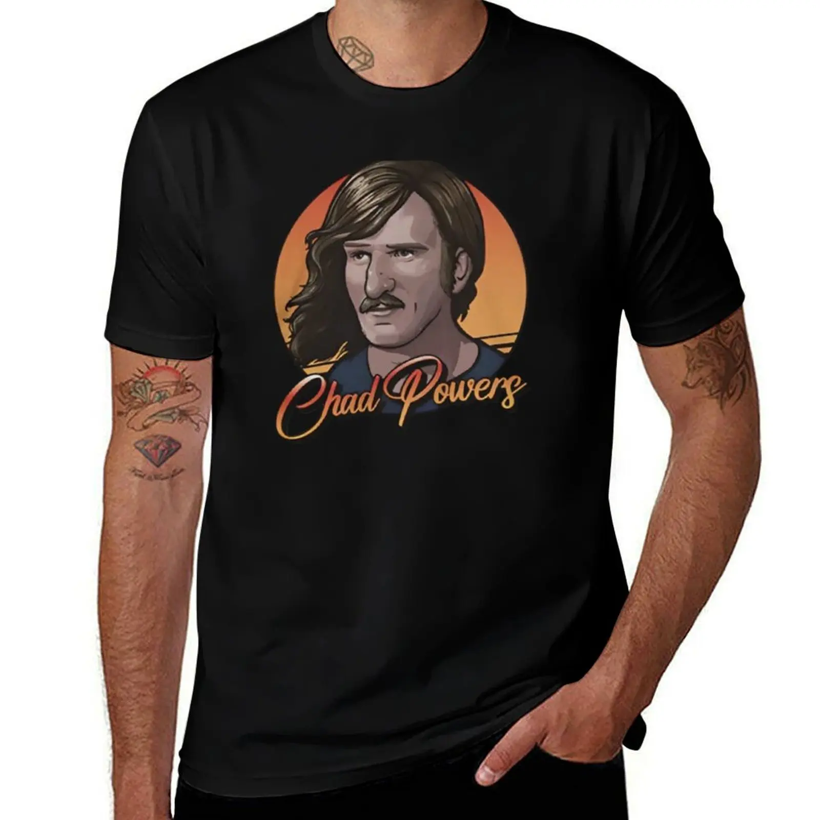 Chad Powers Think Fast Run Fast T-Shirt Basic Crew Neck Short Sleeve Top T-Shirt
