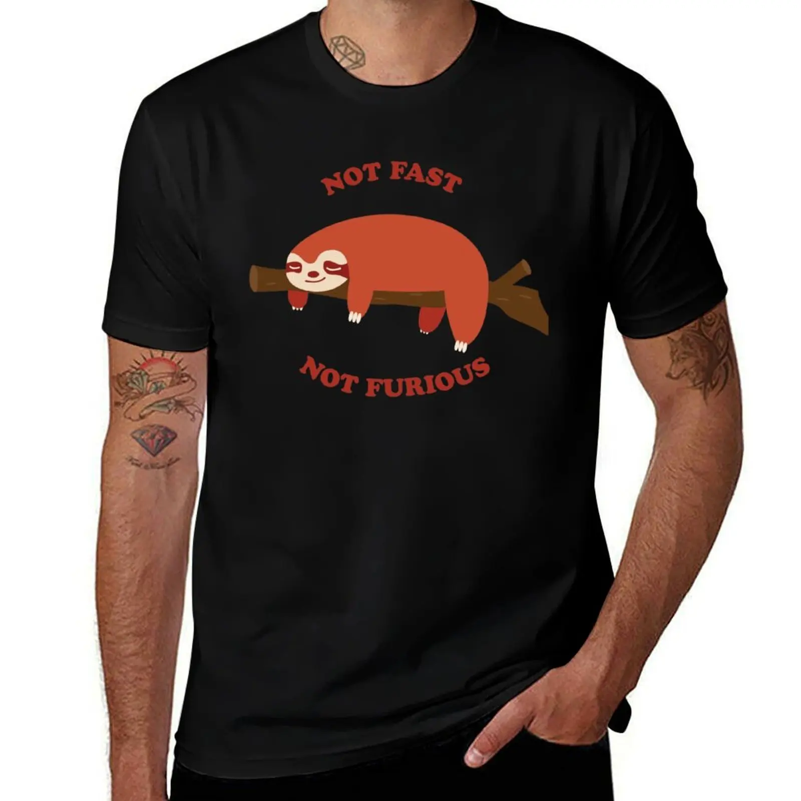 not fast not furious slothElla&x27;s T-Shirt Independence Day Short Sleeve T-Shirt