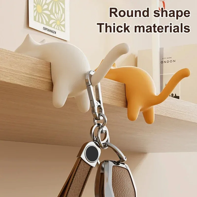 Cute Cat Bag Hook Portable Table Hook Handbag Backpack Organizer Holder for Home Office Desk Side Decor Travel Bag Hanger