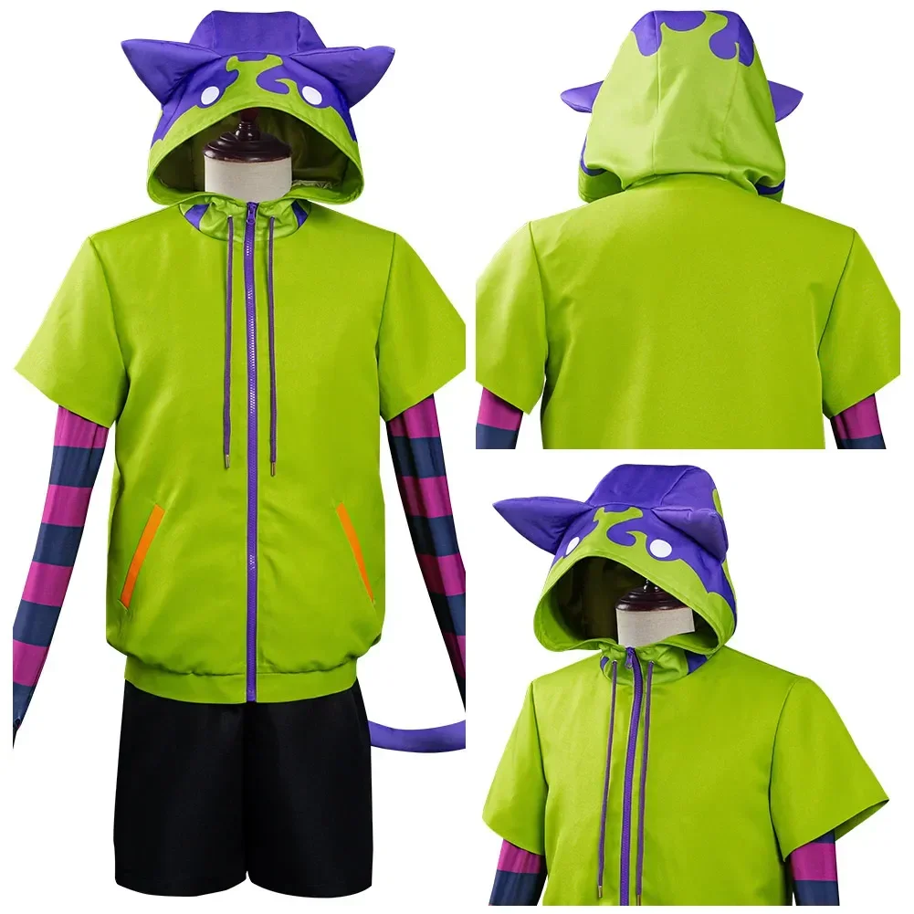 SK8 Miya Hoodies Costume The Infinity SK 8 Miya Cosplay Costumes Chinen Miya Jacket Tail Gloves Party Outfits Full Suit