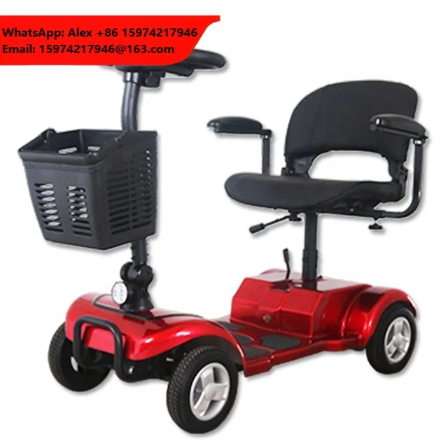 Elderly Foldable Mobility Scooters Electric 4 Wheel For Seniors