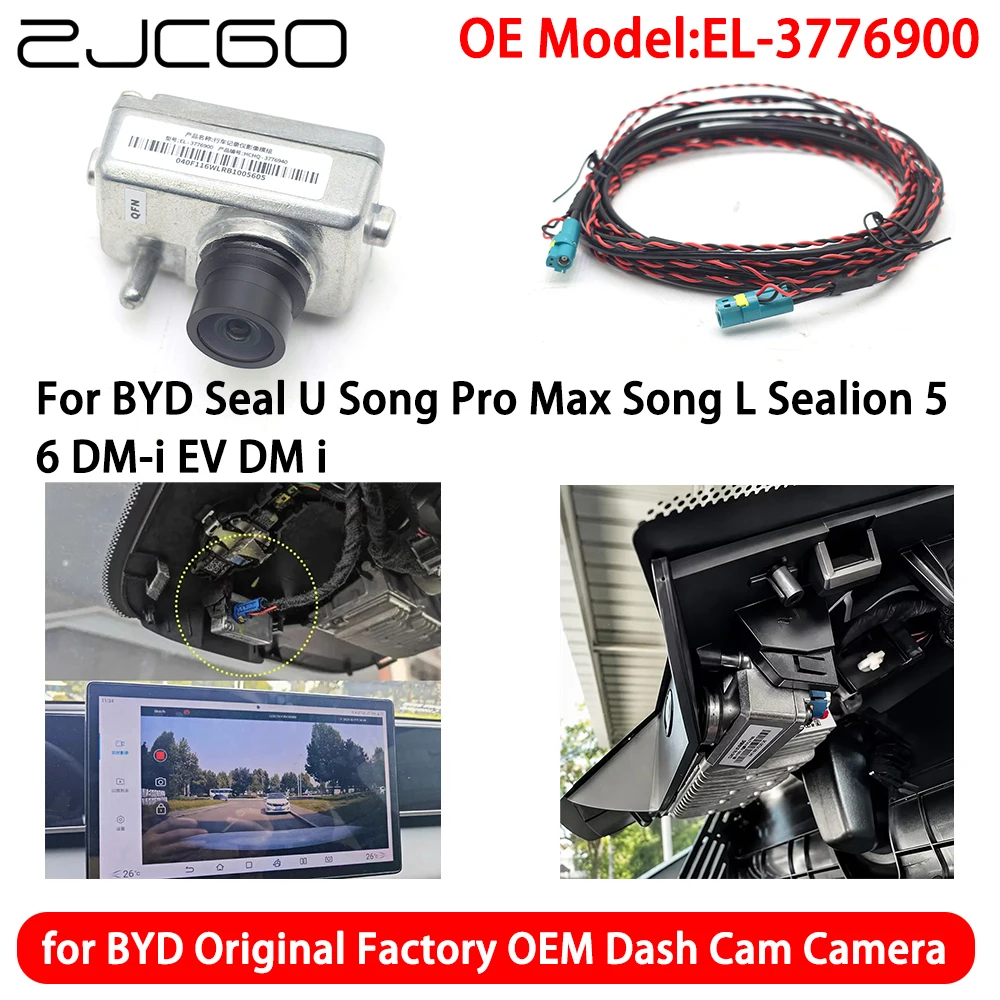 for BYD Seal U Song Pro Max Song L Sealion 5 6 DM-i EV DM-I OEM Dash Cam EL-3776900 Original Accessory Recorder Camera