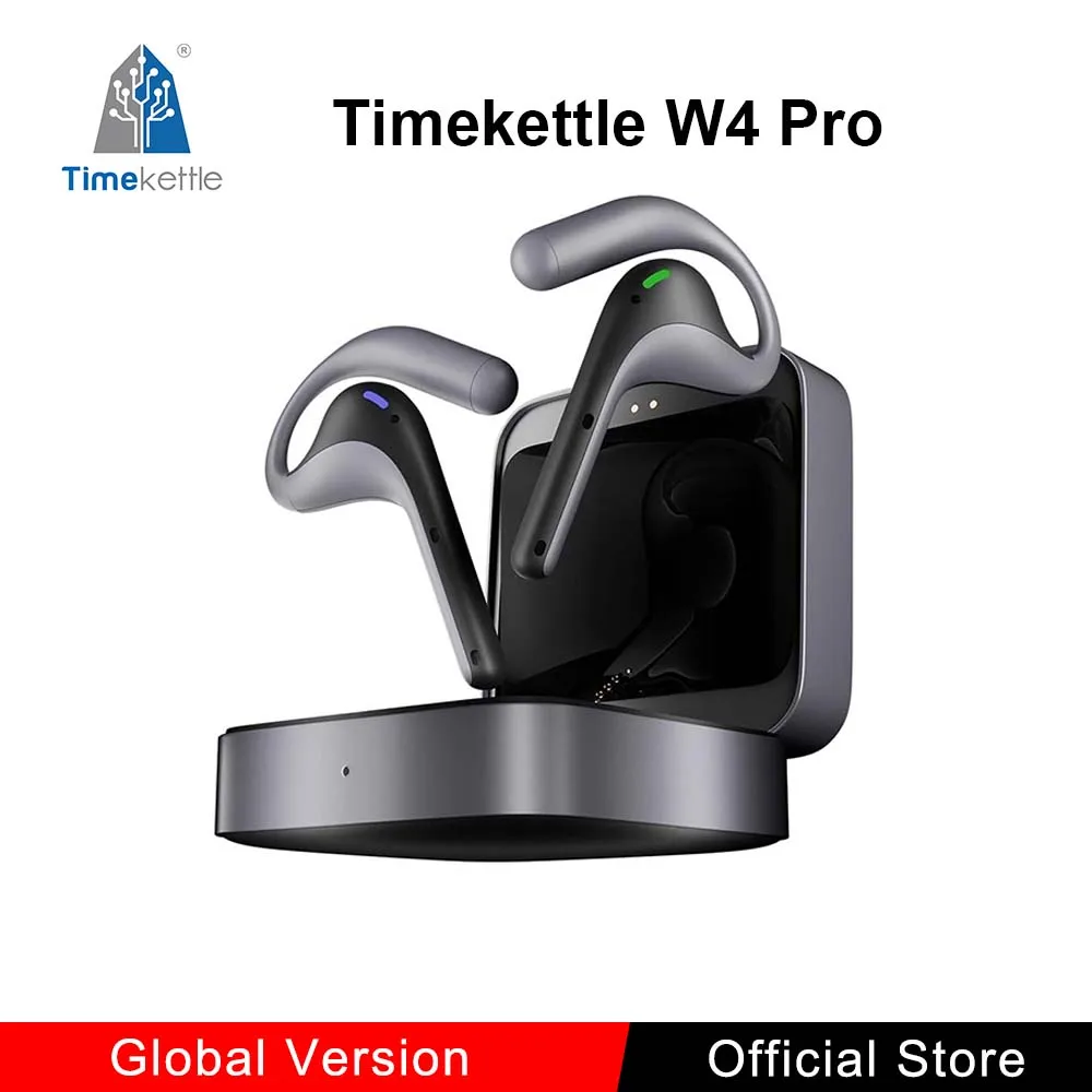 Timekettle W4 Pro AI Translator Earbuds Bidirectional Real-Time Translation in 40 Languages Voice Support Meeting Assistant