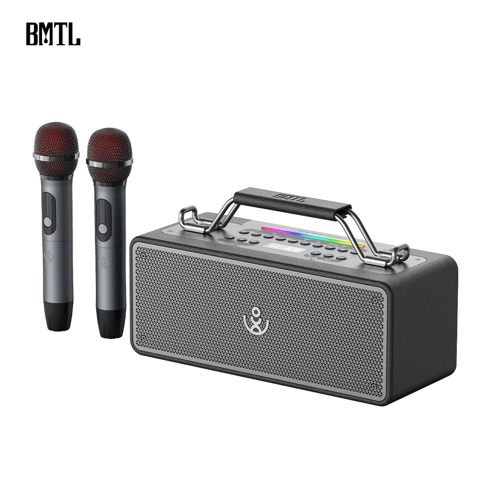 BMTL Bold Portable Speaker Waterproof Blue Tooth Portable Bass Boost Boombox Sound Boxs Karaoke Speakers With Microphone