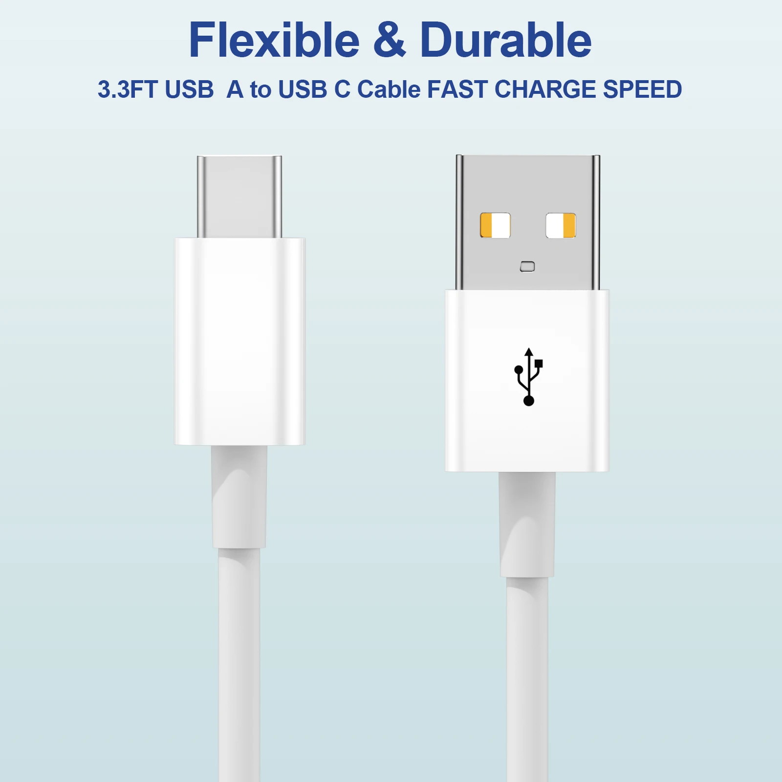 ANSEIP Usb Type C Cable PD 60W 3A Fast Charge For Apple iPhone 17 16 15 Huawei P50 P40 Xiaomi Quick Charging White Data Cord