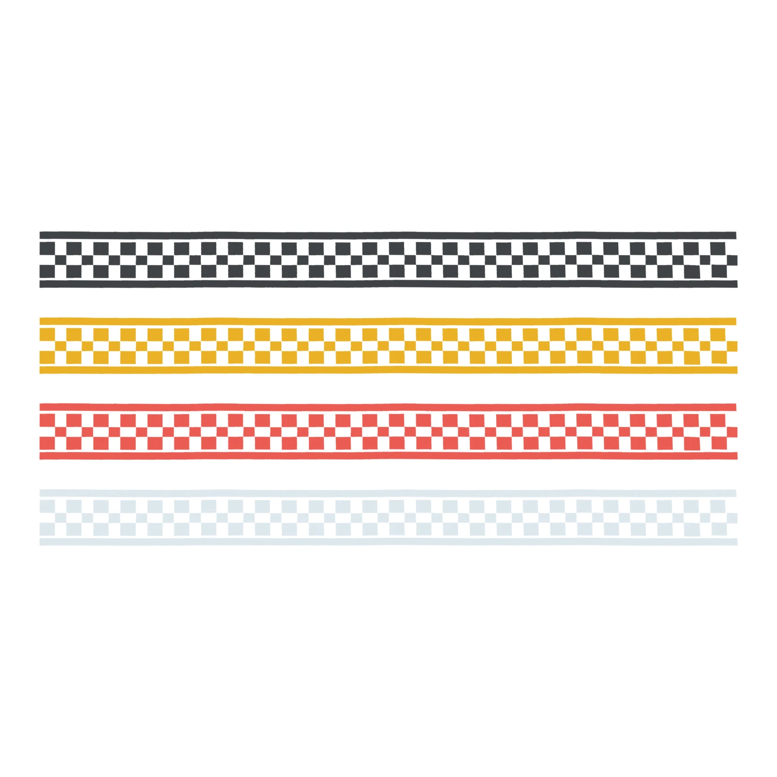 1 Pc Motorcycle Decoration Stickers Checkered Racing Stripes Tank Decals 50*4.5cm Waterproof Car/Bike Accessories 4 Colors