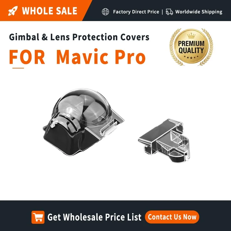 Gimbal Lens Protection Cover for DJI Mavic Pro | CNC Machined Plastic Dust Cap OEM Premium Drone Repair Parts Wholesale Supply