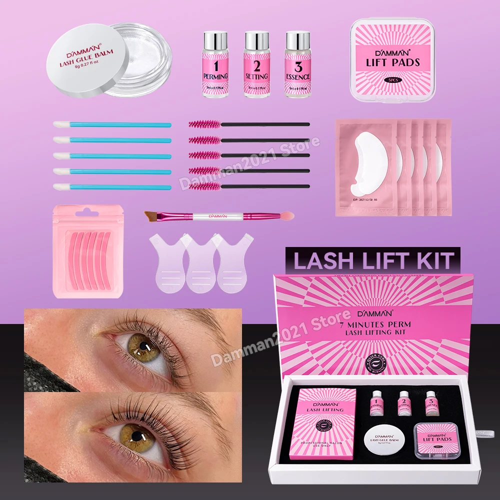 Damman Professional Lash Lifting Kit Eyelash Curling Lifting Set Long Lasting Lash Lift Perm Kit Makeup Tools For Salon Use