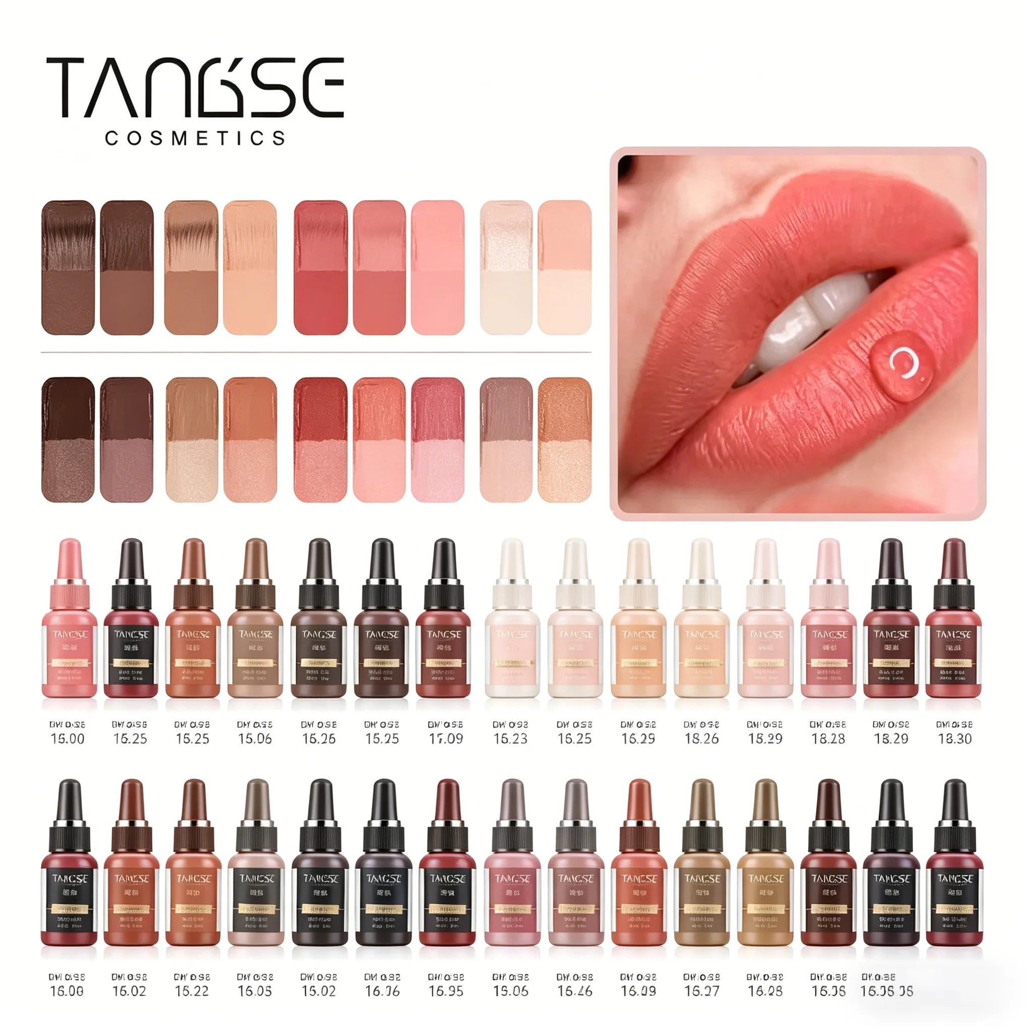Eyebrow microblading Pigments professional 18ml/Bottle Lip Tint Tattoo Ink tattoo supplies for Permanent Makeup machine set