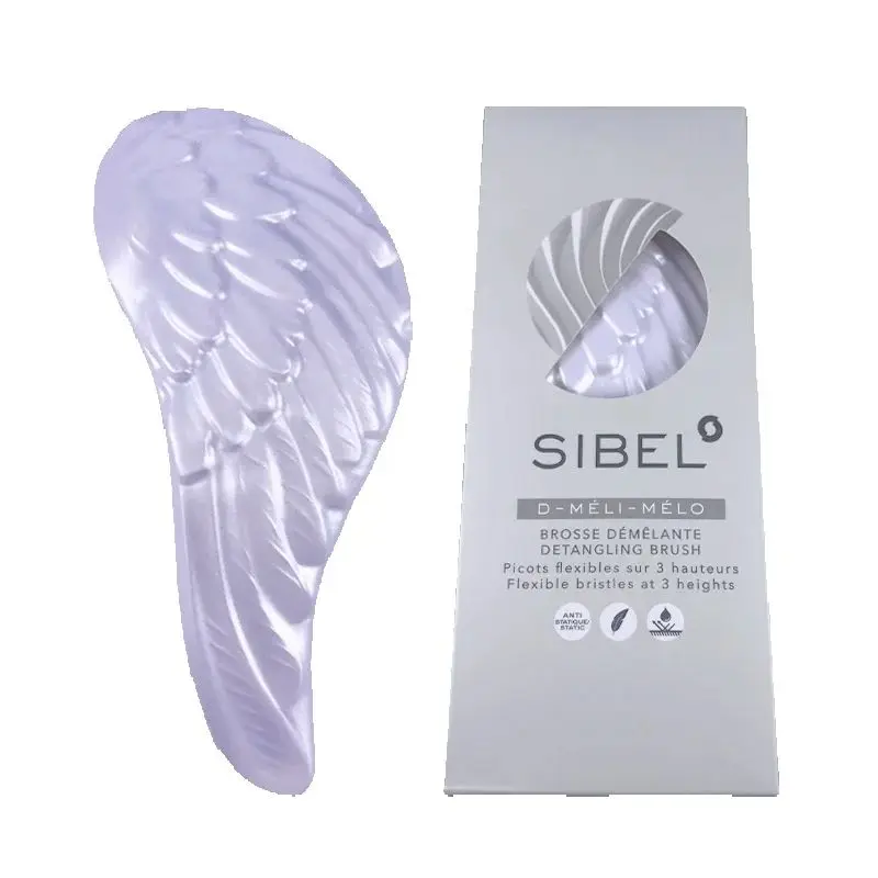 Hot Practical Massage Tangle Comb Hair Brush Professional Hairbrush Anti-static White Angel Wings Comb Free Shipping