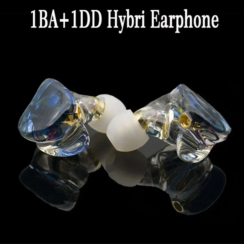 MMCX TD07 Hi-Res Headphones HIFI Hybrid Earphone 1BA+1DD Earbuds Powerful Stereo Headset Custom Made DJ Monitor  Earphones