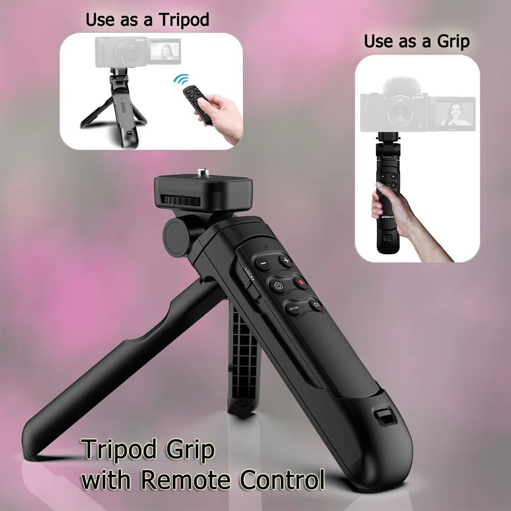 Replace Sony GP-VPT2BT Wireless Remote Camera Shooting Grip Vlogging Tripod Selfie Stick for Sony A6700 A7IV A7RV ZV-1II ZV-1f