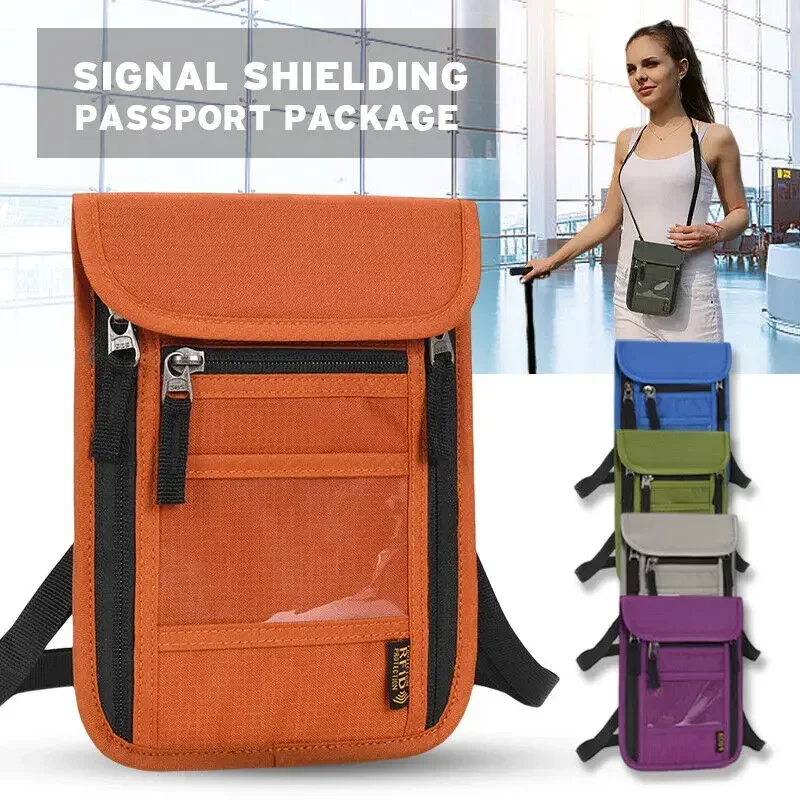 RFID Blocking Passport Holder Travel Wallet Card Storage Bag Pouch Anti-Theft ID Card Car Key Anti-Tracking Faraday Bag New